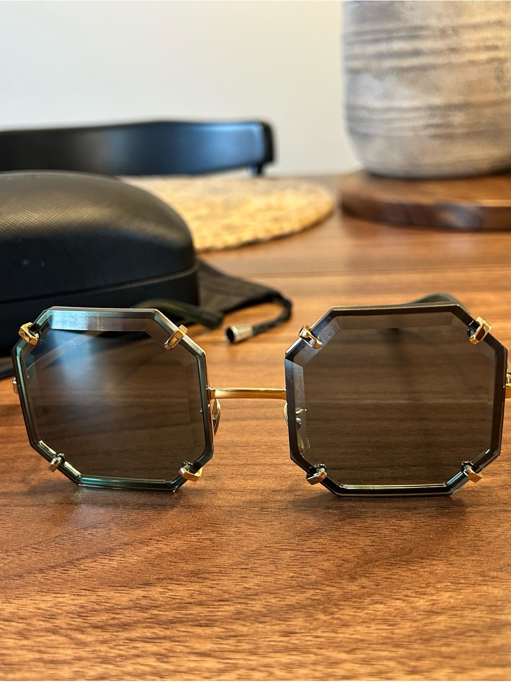 Dolce & Gabbana 2216 Gray Tinted Octagonal Sunglasses